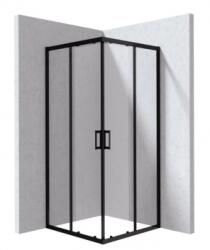 Deante FUNKIA EVO Zuhanykabin, négyzet, szögletes nero 90x90 (KYC N099P)