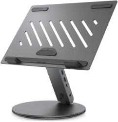 Spigen Ld204h Laptop Állvány Hub Űrszürke