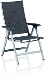 Kettler Basic Plus Padded alumínium dönthető szék, ezüst/antrakit (0301201-9000)