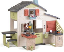 Smoby Căsuța Prietenilor cu ghiveci deasupra ușii Friends House Life Smoby extensibil cu filtru UV (SM810300-J) Casuta pentru copii