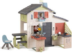 Smoby Căsuța Prietenilor cu uși solide Friends House Life Smoby extensibil cu filtru UV (SM810300-F) Casuta pentru copii