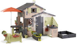 Smoby Căsuța Prietenilor cu iluminat Friends Evo Playhouse Life Smoby cu uși mari extensibilă cu filtru UV (SM810302-A) Casuta pentru copii