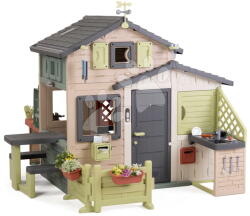 Smoby Căsuța Prietenilor pentru meteorolog Friends Evo Playhouse Life Smoby cu uși mari extensibilă cu filtru UV (SM810302-G) Casuta pentru copii