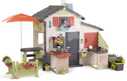 Smoby Căsuța Prietenilor cu atelier de lucru pentru meteorologi Friends House Life Smoby extensibilă cu filtru UV (SM810300-B) Casuta pentru copii