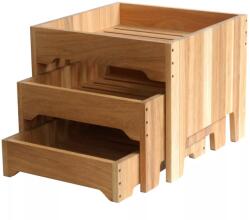 Craster Rustic 3 szintes tálaló állvány tölgyfából, Regular