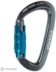 CAMP Orbit 2Lock karabiner, gun metal/kék