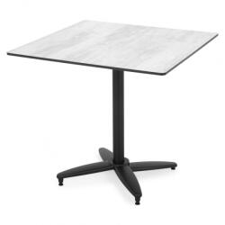  Masa dining pentru gradina, pliabila, CLEO, 80x80 cm, negru cu mix gri, blat HPL, structura aluminiu (HGS7001BLKMASA2)