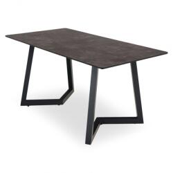  Masa dining pentru gradina, dreptunghiulara, COMANO, 150x80 cm, gri, blat HPL, structura aluminiu (HGS3001)