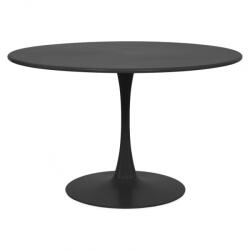  Masa dining pentru gradina rotunda PLEZURO diametru 120 cm antracit, din otel (MGDW09120BLK)