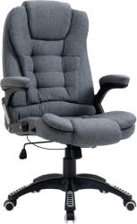 Vinsetto Scaun de Birou Ergonomic, Gri, Înclinabil, Înălțime Ajustabilă, 67x72x110-120cm, Confort Superior | Aosom Romania (921-416)