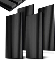 Juskys 4 darabos akusztikus panel szett - sötétszürke (301643)