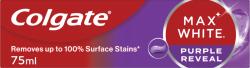 Colgate Max White Purple Reveal fogfehérítő fogkrém 75 ml - fizz
