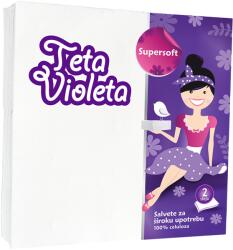 Violeta szalvéta 2 rétegű 25 db 38x38 cm Fehér