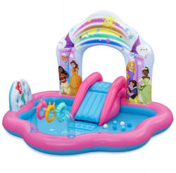 Bestway Disney Hercegnők felfújható vízi játszótér - csúszdával - 221 x 193 x 140 cm