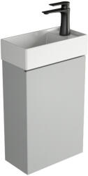 Welland Pico fürdőszobabútor + mosdókagyló + szifon - 40 cm (világos szürke) - pepita
