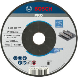 Bosch Set 10 discuri de degroșare din material compozit PRO Metal 150x6 mm (2608619777)