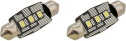 COMPASS Izzó 3 LED SMD 12V suf. 11X38 SV8.5 NEW-CAN-BUS fehér 2 db