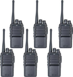 PNI Pachet statii radio portabile PNI PMR R15 0.5W, 16 canale, TOT, Monitor, acumulator 1200mAh, set 6 bucati (pni-r15-6) Statii radio