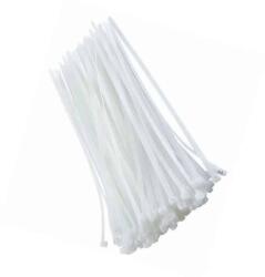  100 db PVC bilincs 2.5x100mm fehér kábelek és kiegészítők rögzítéséhez