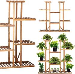 SPRINGOS Stand de flori din lemn cu 15 etajere suport GA200, 119x120cm (GA0200)