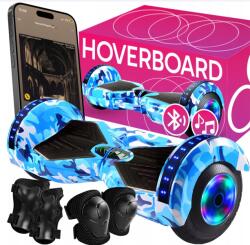 Retoo Hoveboard cu iluminare LED - Albastru (RET-ER033)