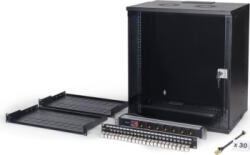 ASSMANN Rack Digitus by Assmann SOHO Pro DN-49207-SET 19 inch 12U 540 x 400 mm Black (dn-49207-set)