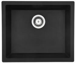 SAT mosogató, fekete, SATSINKSQV102B, alsó (SATSINKSQV102B)