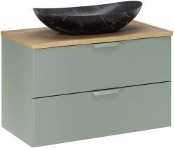 Comad Set dulap Comad Aster Green ASTER GREEN 82-80-46-2S, lavoar Comad Lena UN-LENA-MB2, CREMONA 89-80-46 M (SETASGBCREMONA80CMUNLENA)