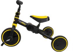  2 az 1-ben összecsukható gyermek tricikli, állítható, fekete-sárga / ZTS8482