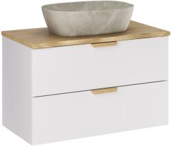Comad Set dulap Comad Aster White ASTER WHITE 82-80-46-2S, lavoar Comad Anna UN-ANNA-MY1, NATURE CREMONA 89-80-46 M (SETASWBNATCREMONA80CMUNANNA)