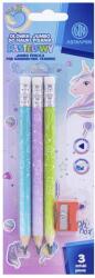 Astra Creion grafit ASTRA cu radieră unicorn și ascuțitor cadou HB 3+1 buc/blister 206023902 (206023902)