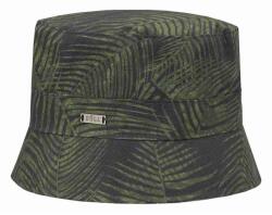  Fiú sapka, sötétzöld, levélminta, 100% pamut (hurtimex_4050744807041)