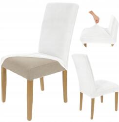 HomeDesign Székhuzat, Öltözőbútor, Puha anyag, Rugalmas, Kiváló minőségű kidolgozás, Könnyen tisztítható, Vastag, 51 x 45 x 40 cm, Fehér (21WO)