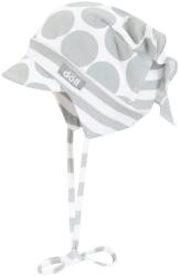  Sapka fejpánttal, napellenzővel, pöttyös mintával, többszínű, 95% pamut, 5% elasztán (hurtimex_4050744791289)