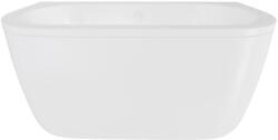 Besco Volya fal mellé szerelhető fűrdőkád 140x75 cm ovális fehér #WKV-140-WZL (#WKV140WZL)