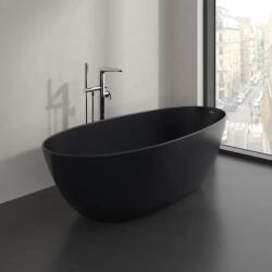 Villeroy & Boch Cada de baie freestanding, ovala, 170x75 cm, Quaryl, negru mat (Pure Black), Villeroy & Boch Antao UBQ170TAO7V-R7 UBQ170TAO7V-R7 (UBQ170TAO7V-R7)