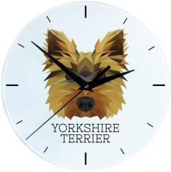 Art-Dog dekoratív óra, geometrikus kutya modell, 30cm, többszínű