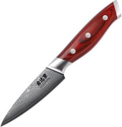 Gudaro - Damaszkuszi konyhakés KENSHO 3, 5", 67 rétegű acél, hossza 9, 5 cm GD1002-A (GU0010)