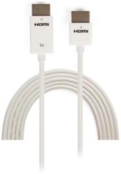 TECHLY Cablu HDMI tata - HDMI tata, High Speed, Ultra Slim, 1M, 4K , Techly, Alb, ICOC HDMI-SL-010W