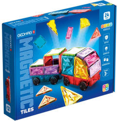 Geomag Geomag: Magnetic Tiles Gems jáművek mágneses építőkocka 24db-os szett (242112-02428)