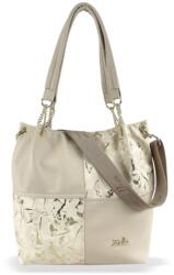 ZELLIA Női Válltáska ZLB377 Beige-Arany - Leaf - (ZLK-zlb377-20265649)