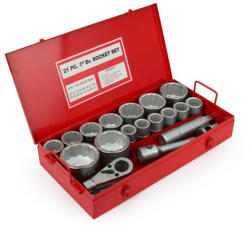 MAR-POL Dugókulcs klt. 1 colos, 21 db-os 30-80 mm (M58208)