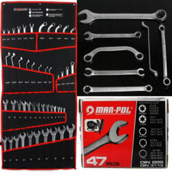 MAR-POL Csillag-villás kulcs készlet 47db-os MAR-POL (M58140)