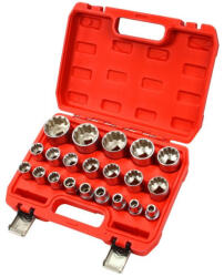 MAR-POL Dugókulcs klt. 21db-os, 12 szög 1/2" 8-36 mm MAR-POL (M58267) (M58267)