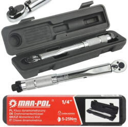 MAR-POL Nyomatékkulcs 1/4" 5-25Nm (M53579)