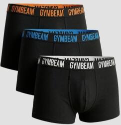 GymBeam FIT Trunks férfi boxeralsó 3Pack Black M