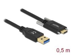 Delock SuperSpeed USB 10 Gbps (USB 3.2 Gen 2) kábel A-típusú apa csatlakozó - USB Type-C apa csatla (84007) (84007) (84007)