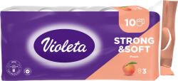 Violeta toalettpapír 3 rétegű 10 tekercs Strong&Soft Barack illatú