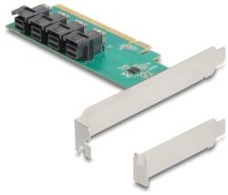 Delock PCI Express 16 kártya 4 x belső SFF-8643 NVMe-hez - elágazás - alacsony profilú formatényező (90777) (90777) - xupe