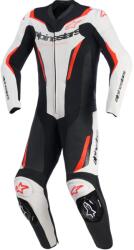 Alpinestars Costum de piele Alpinestars GP Force V2 din două piese negru-alb-roșu fluo (AIM105-68)
